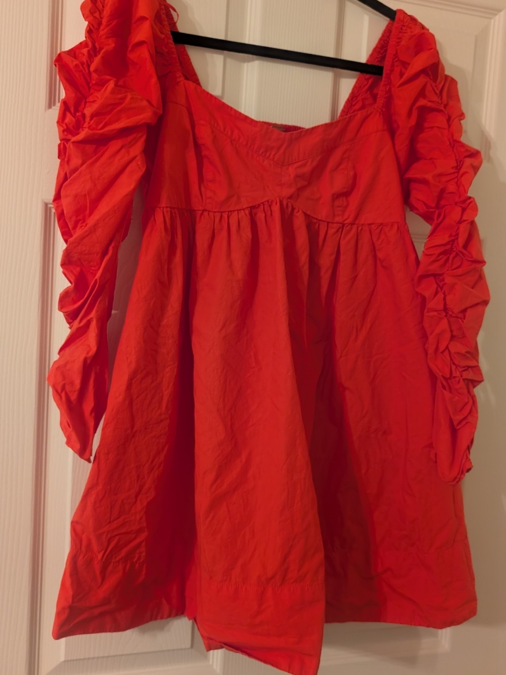 Free People Lindsay Rose Babydoll Dress in Red Size Small